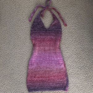 Princess polly knit halter dress
